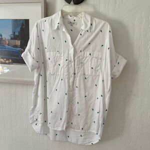 Madewell Boyfreind shirt with cactus 🌵 small-almost new